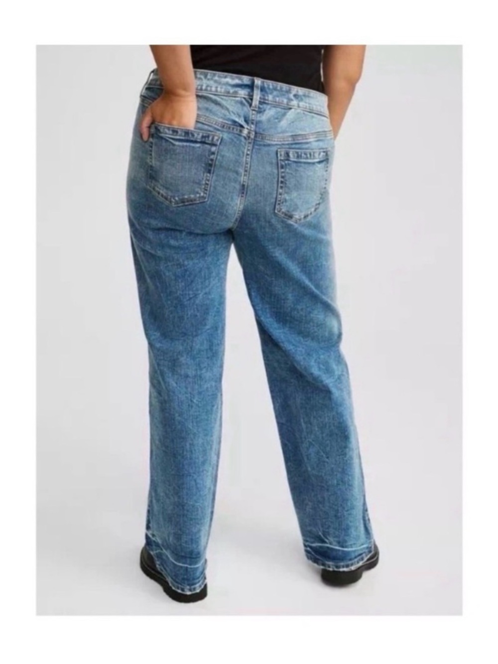 TORRID Ripped Wide Leg Jeans - Picture 5 of 10